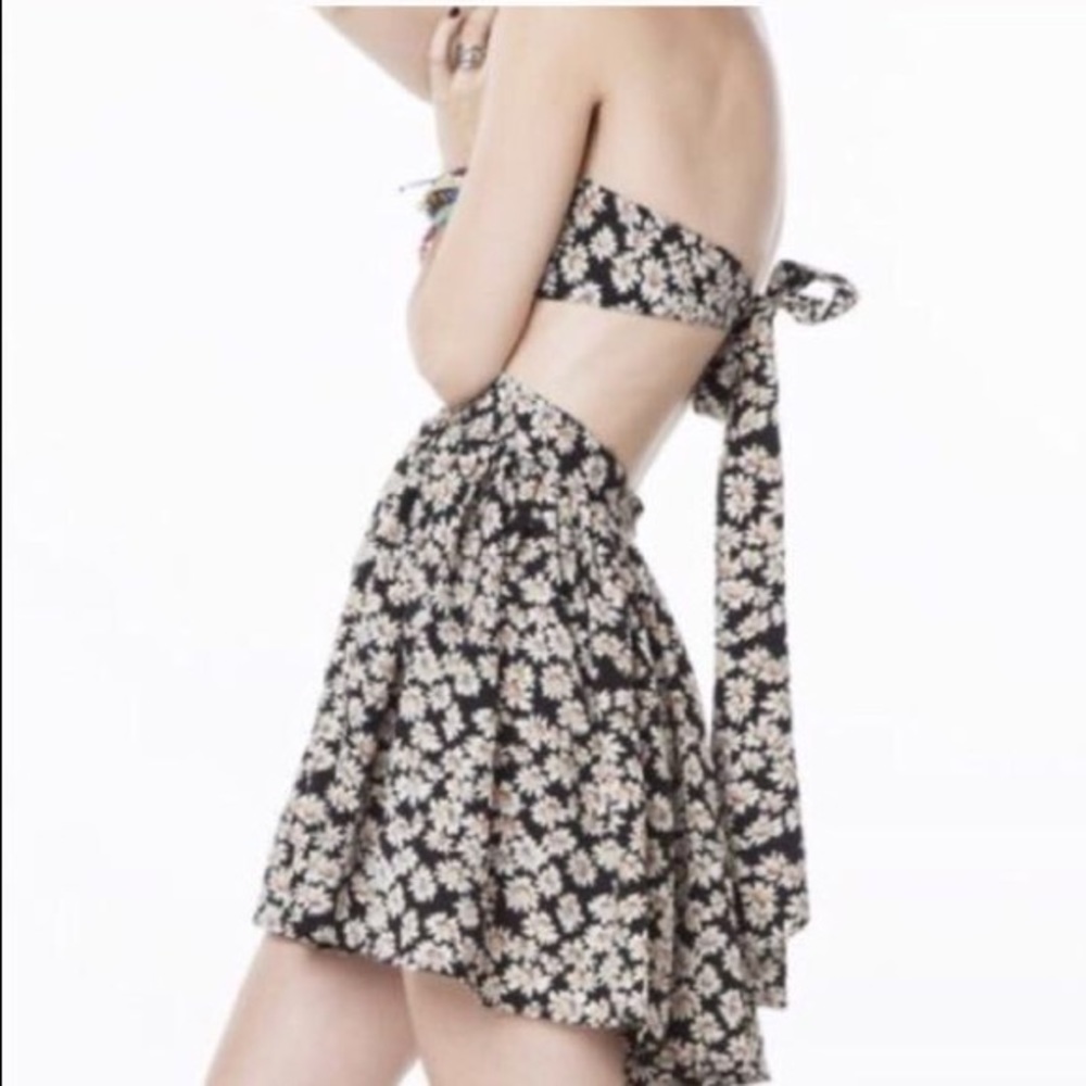 Brandy Melville John Galt Daisy Strapless Dress OS